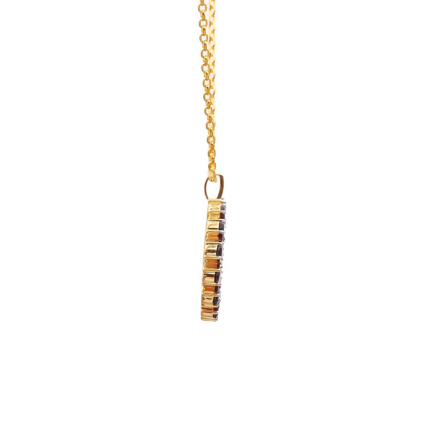 Circle of Life Garnet Pendant