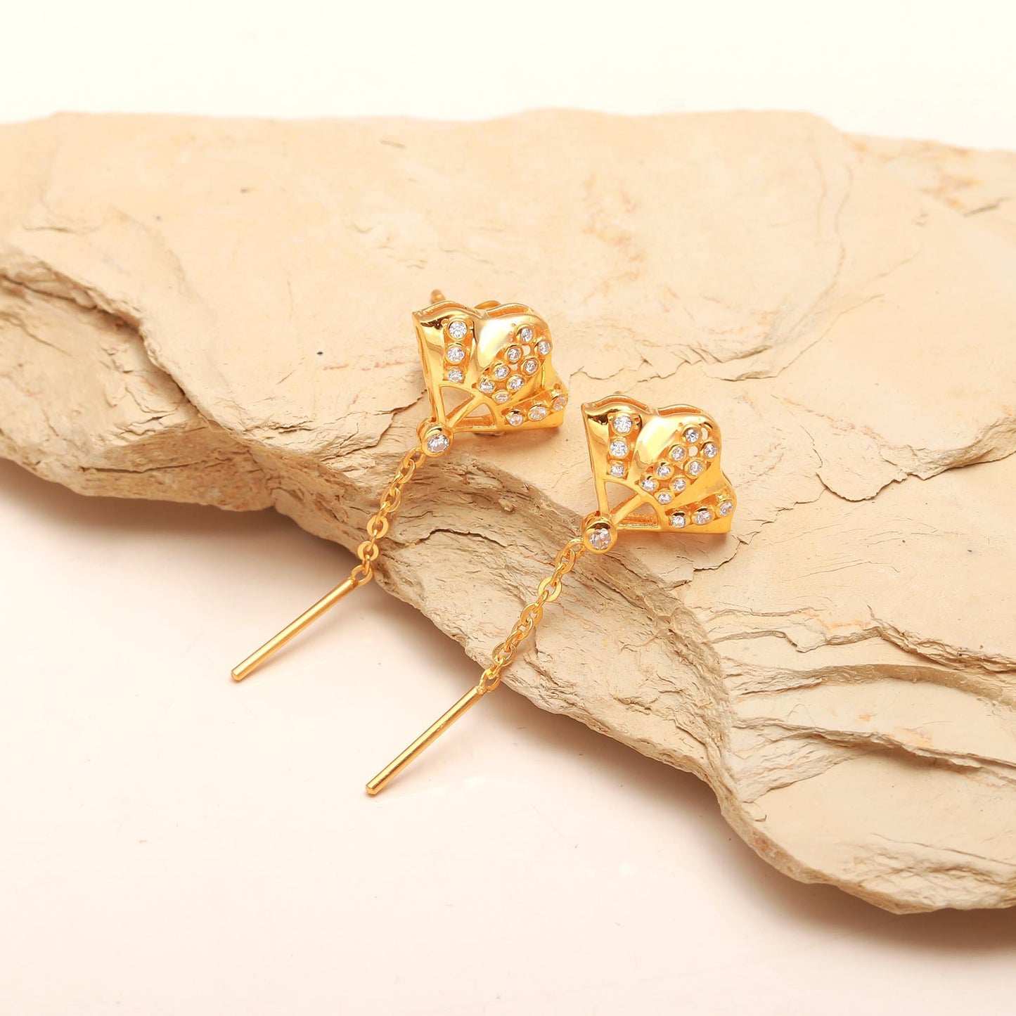 Elegant Drop Chain Earrings