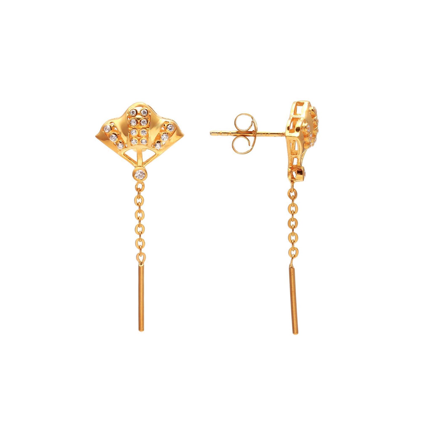 Elegant Drop Chain Earrings