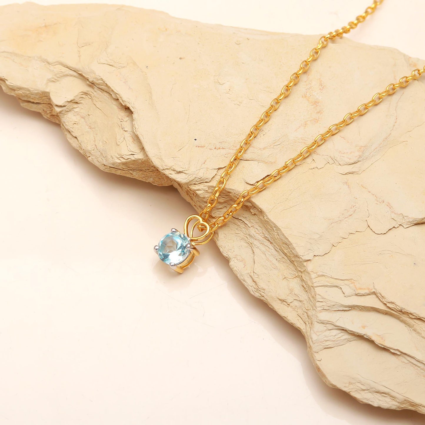 Classic Blue Topaz Pendant