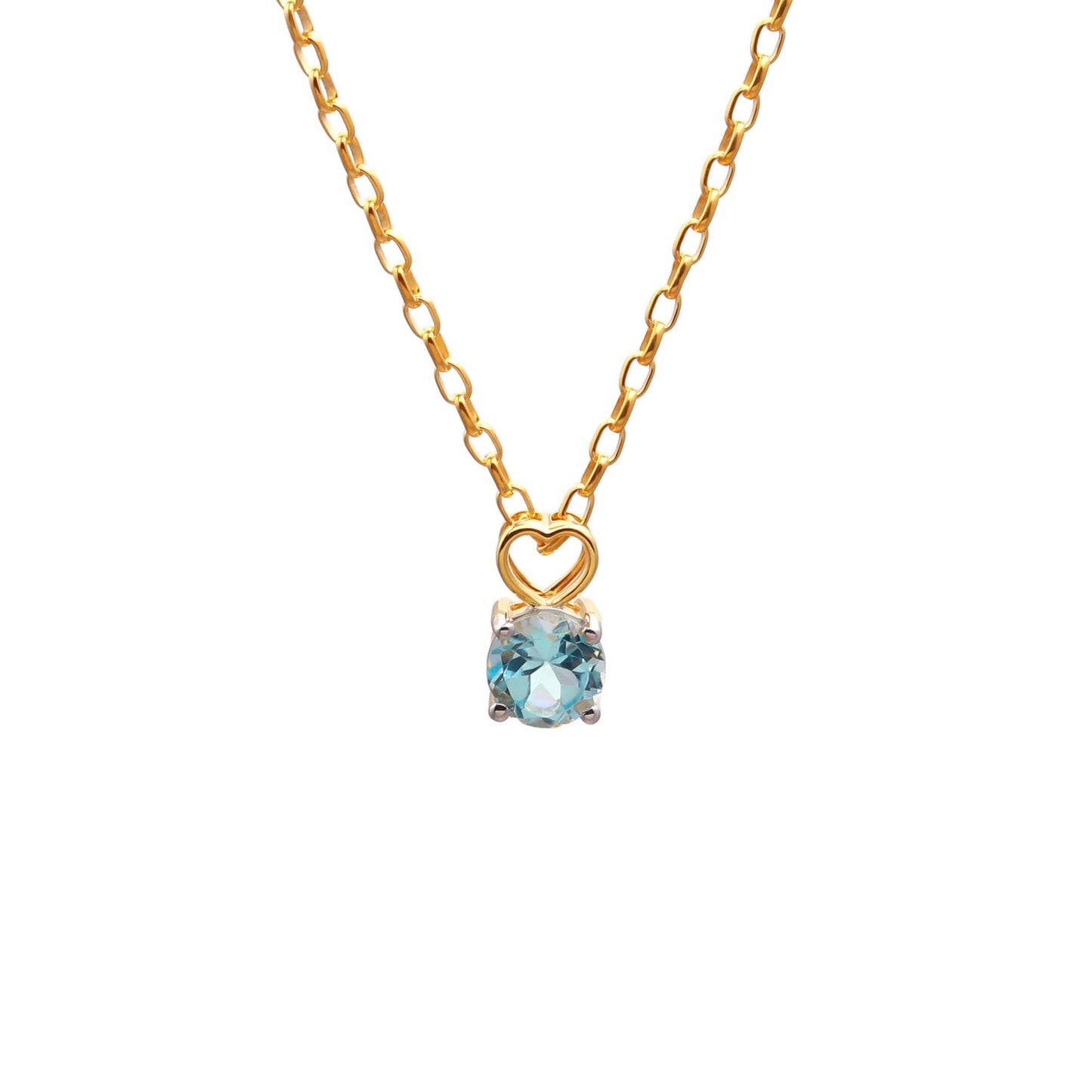 Classic Blue Topaz Pendant