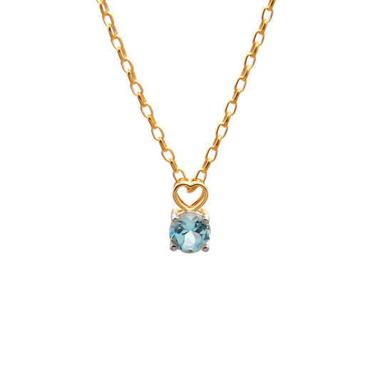 Classic Blue Topaz Pendant