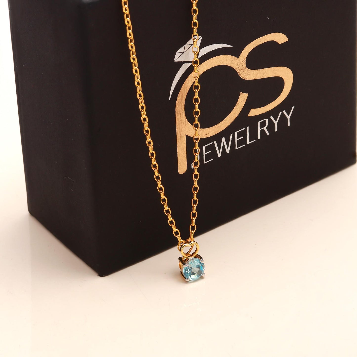 Classic Blue Topaz Pendant