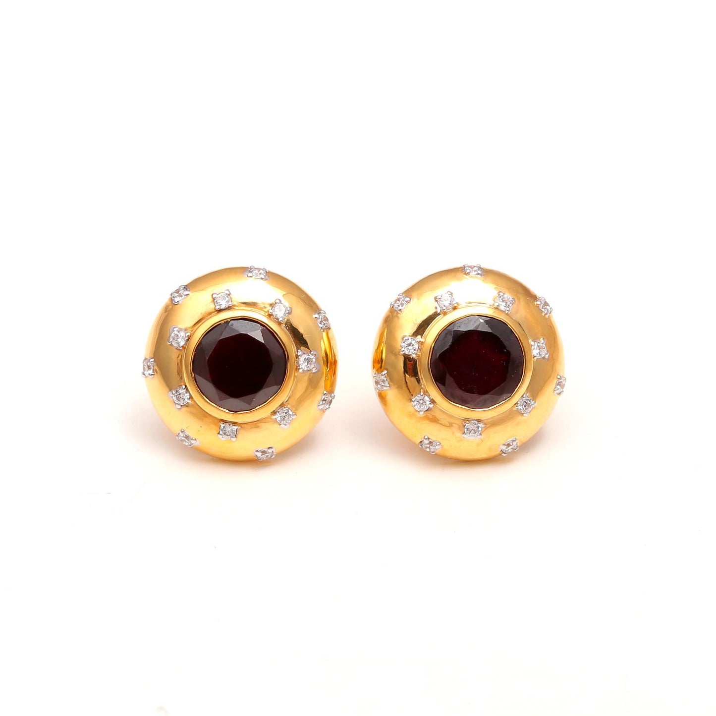 Garnet Stud Earrings