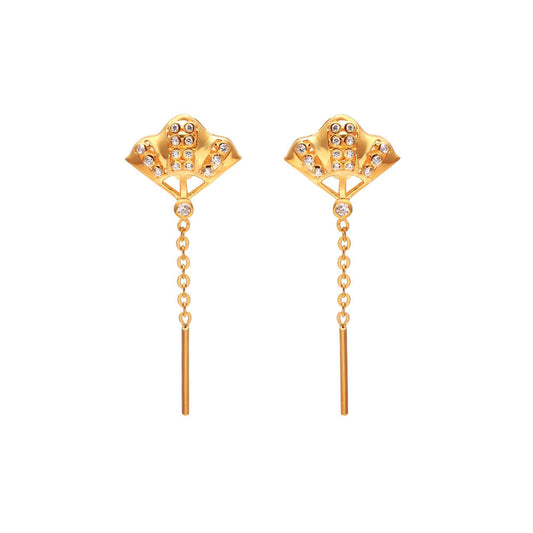 Elegant Drop Chain Earrings