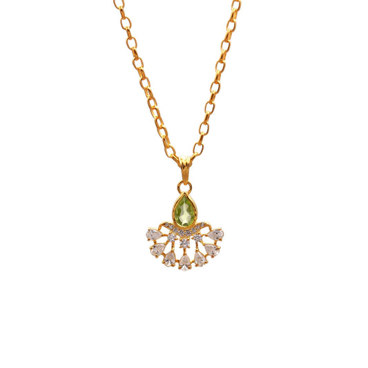 Peridot Silver Pendant