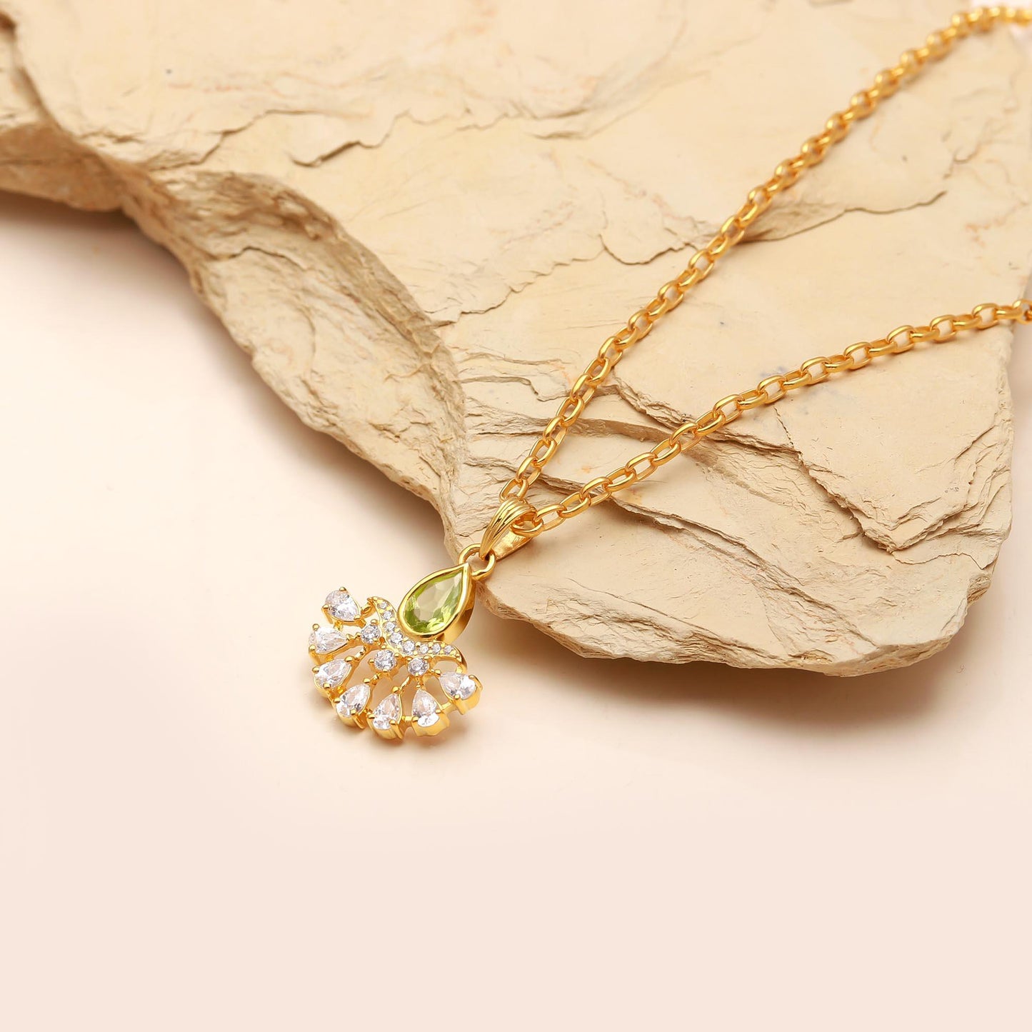 Peridot Silver Pendant
